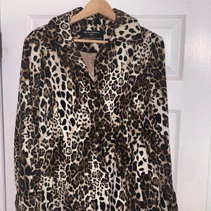 Animal Print Trenchcoat